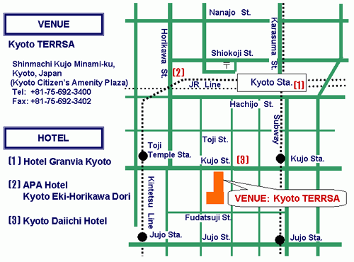 Map of Venue and Hotel